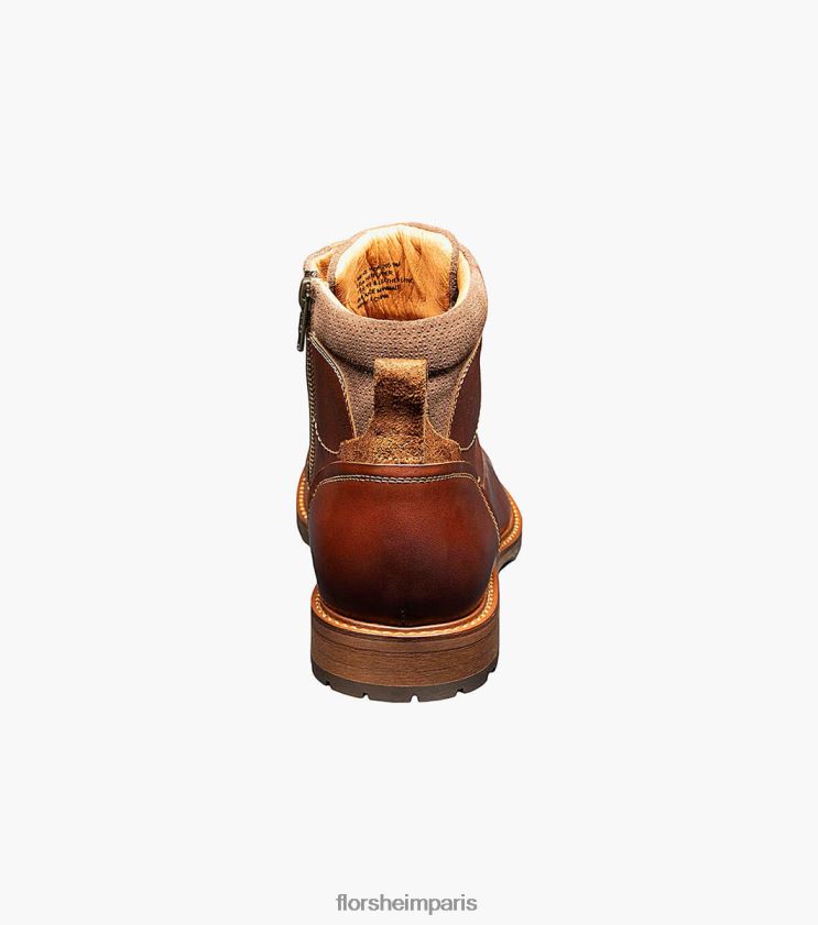botte à lacets à bout droit lodge Florsheim Hommes TBZJJL226 chaussure châtaigne