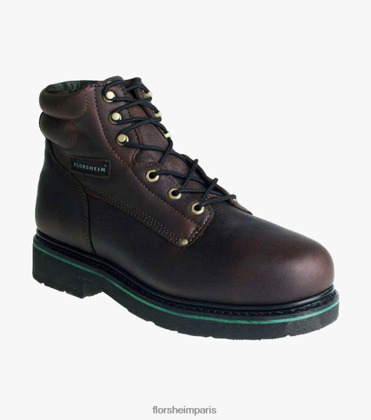 botte à lacets à bout en acier pour travaux utilitaires Florsheim Hommes TBZJJL417 chaussure brun
