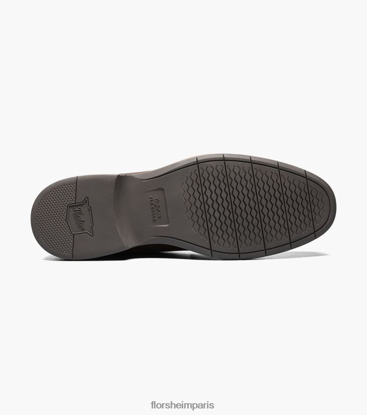 botte à lacets à bout uni norwalk Florsheim Hommes TBZJJL80 chaussure cognac dégringolé