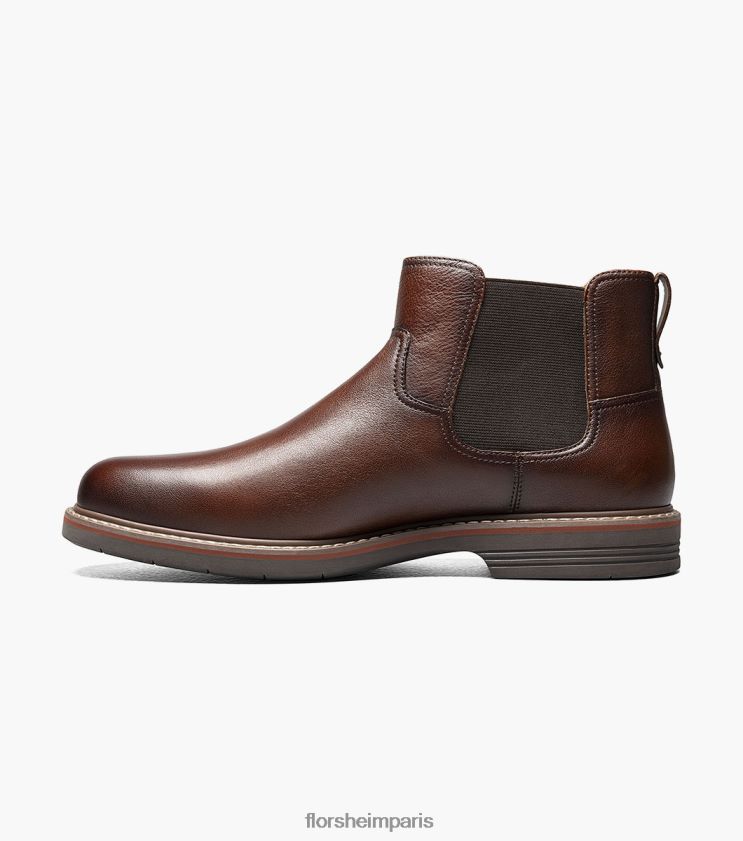 botte norwalk à bout uni Florsheim Hommes TBZJJL77 chaussure cognac dégringolé