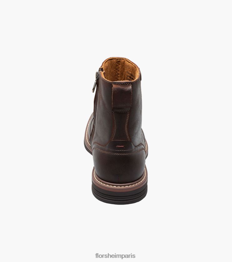 botte norwalk à bout uni et zip latéral Florsheim Hommes TBZJJL59 chaussure ch marron