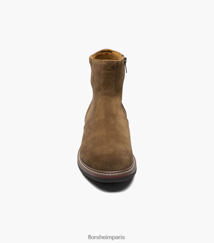 botte norwalk à bout uni et zip latéral Florsheim Hommes TBZJJL60 chaussure moka