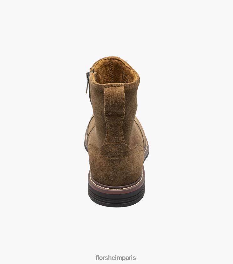 botte norwalk à bout uni et zip latéral Florsheim Hommes TBZJJL60 chaussure moka