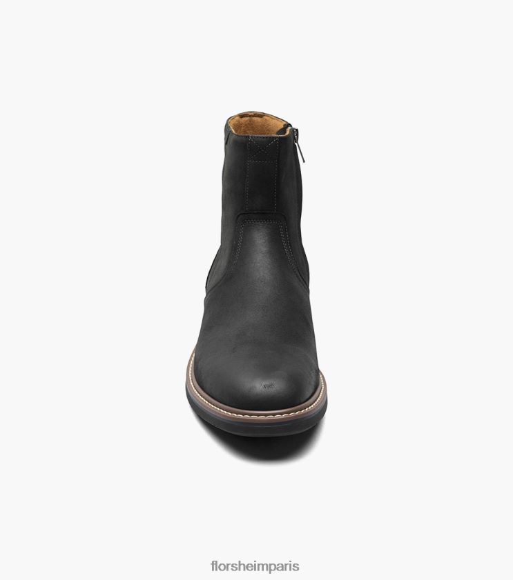 botte norwalk à bout uni et zip latéral Florsheim Hommes TBZJJL61 chaussure ch noir