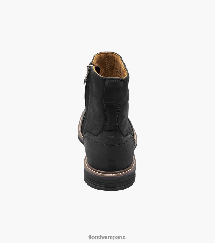 botte norwalk à bout uni et zip latéral Florsheim Hommes TBZJJL61 chaussure ch noir