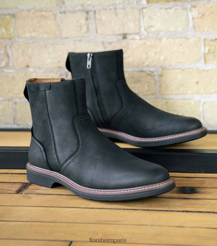 botte norwalk à bout uni et zip latéral Florsheim Hommes TBZJJL61 chaussure ch noir