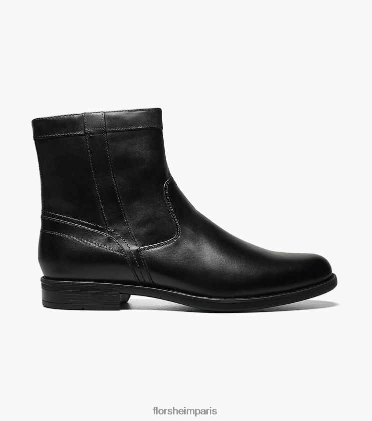 bottes zippées à bout uni midtown Florsheim Hommes TBZJJL204 chaussure noir