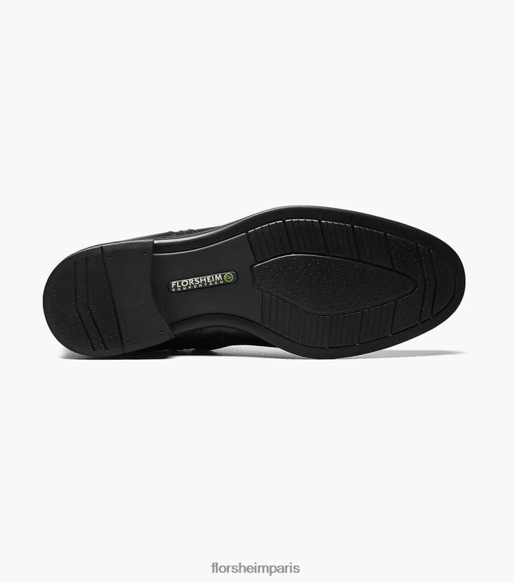 bottes zippées à bout uni midtown Florsheim Hommes TBZJJL204 chaussure noir