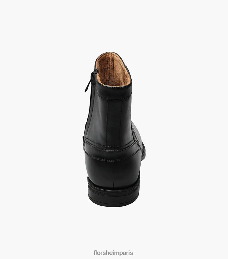bottes zippées à bout uni midtown Florsheim Hommes TBZJJL204 chaussure noir