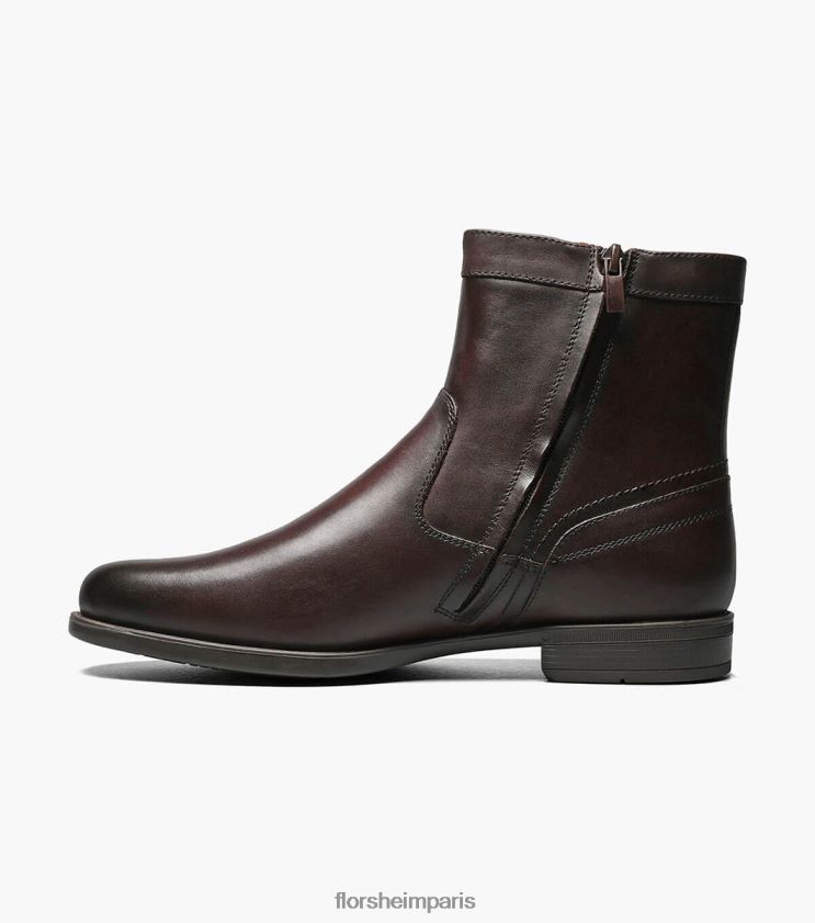 bottes zippées à bout uni midtown Florsheim Hommes TBZJJL205 chaussure brun