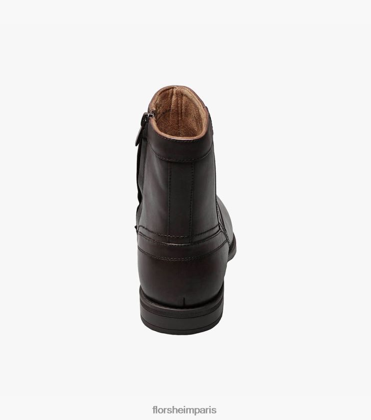 bottes zippées à bout uni midtown Florsheim Hommes TBZJJL205 chaussure brun