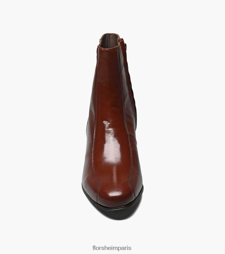 bottines zippées à bout de vélo Duke Florsheim Hommes TBZJJL247 chaussure Cognac