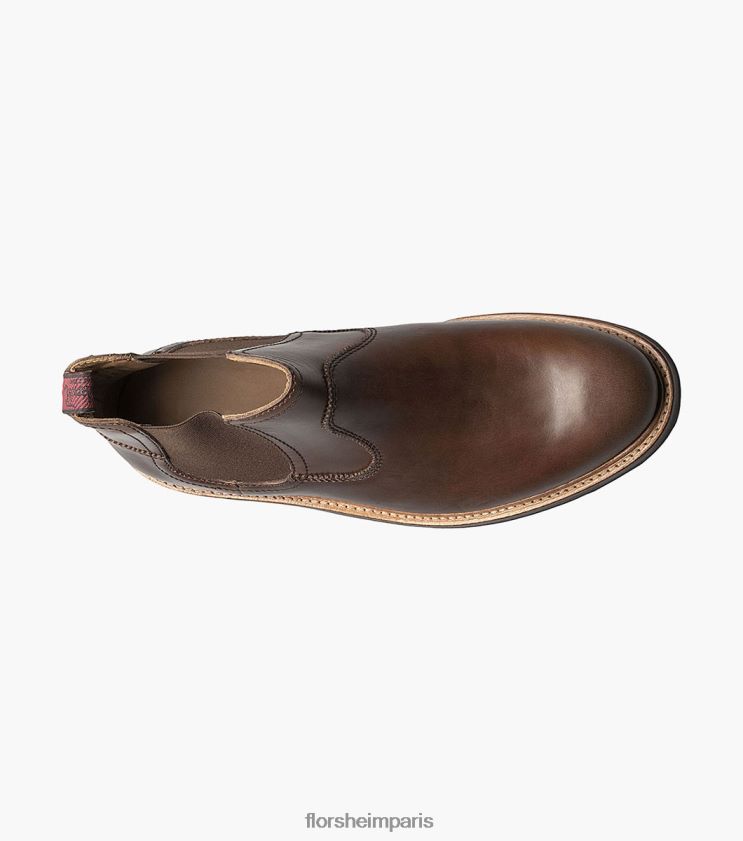 fonderie botte gore à bout uni Florsheim Hommes TBZJJL394 chaussure brun