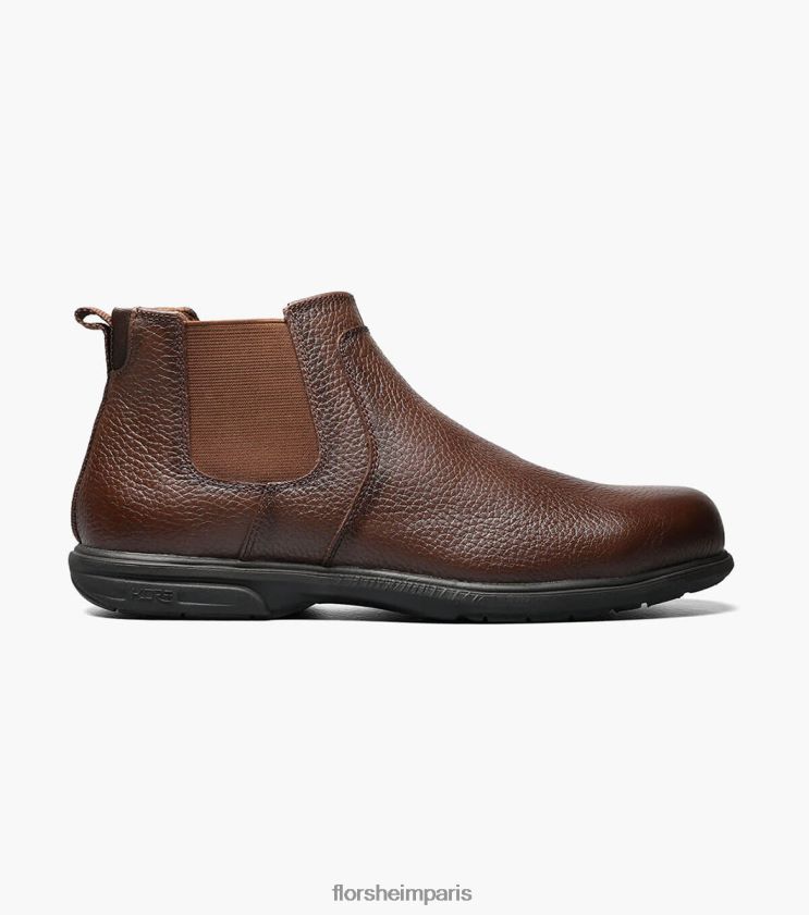 loedin work botte en acier à bout uni gore Florsheim Hommes TBZJJL416 chaussure brun