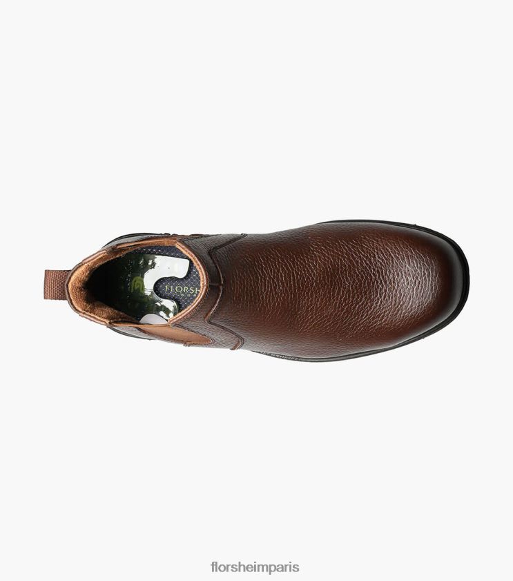 loedin work botte en acier à bout uni gore Florsheim Hommes TBZJJL416 chaussure brun