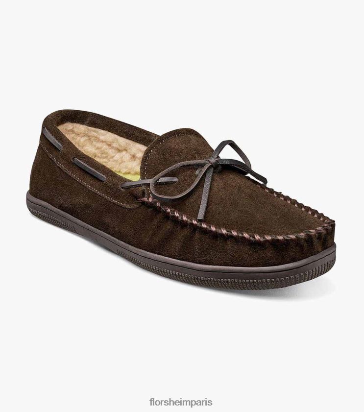pantoufle cozzy moc toe Florsheim Hommes TBZJJL383 chaussure chocolat