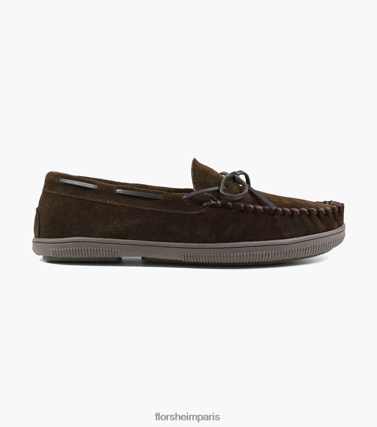 pantoufle cozzy moc toe Florsheim Hommes TBZJJL383 chaussure chocolat