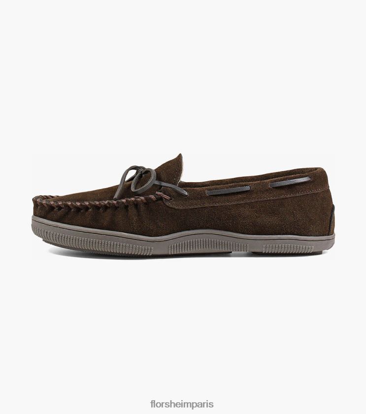 pantoufle cozzy moc toe Florsheim Hommes TBZJJL383 chaussure chocolat