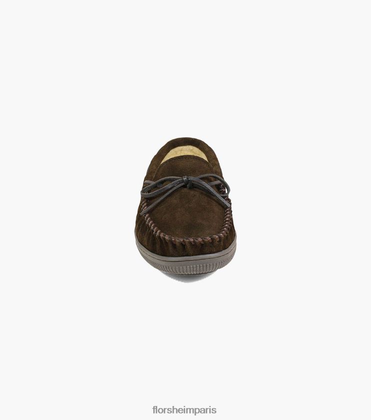 pantoufle cozzy moc toe Florsheim Hommes TBZJJL383 chaussure chocolat