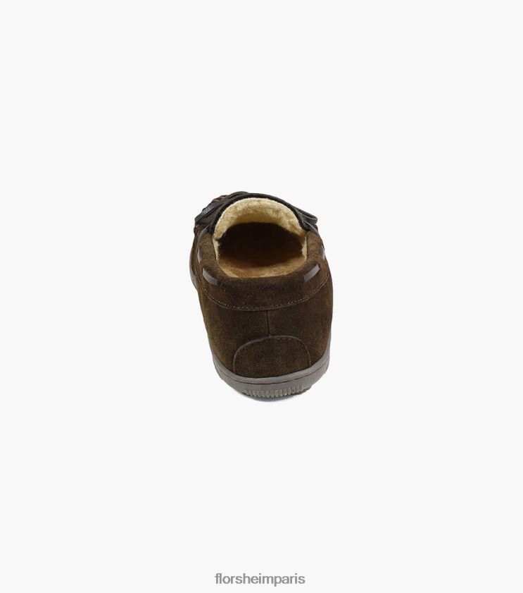 pantoufle cozzy moc toe Florsheim Hommes TBZJJL383 chaussure chocolat