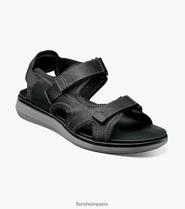 sandale de rivière venture Florsheim Hommes TBZJJL378 chaussure ch noir