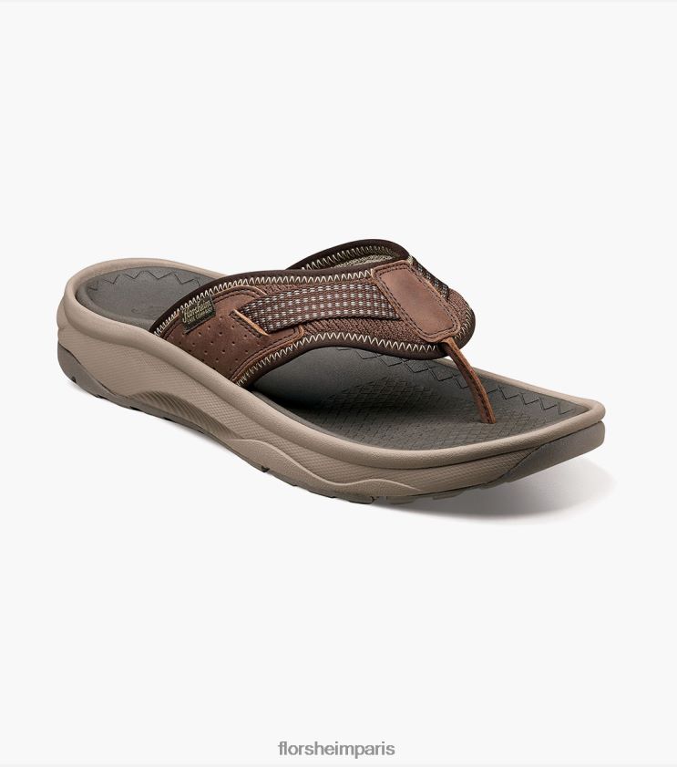 sandale à lanières bande de roulement lite 2 Florsheim Hommes TBZJJL369 chaussure ch marron