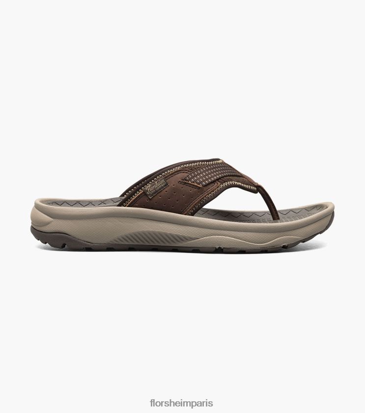 sandale à lanières bande de roulement lite 2 Florsheim Hommes TBZJJL369 chaussure ch marron