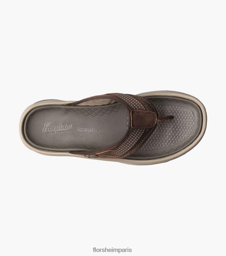 sandale à lanières bande de roulement lite 2 Florsheim Hommes TBZJJL369 chaussure ch marron