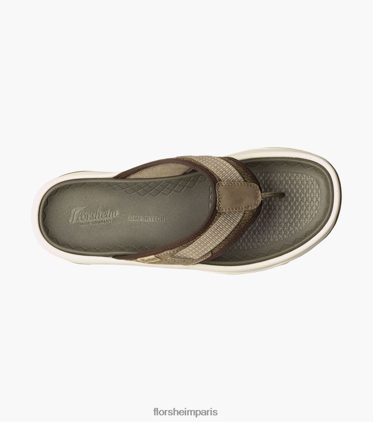 sandale à lanières bande de roulement lite 2 Florsheim Hommes TBZJJL371 chaussure taupe