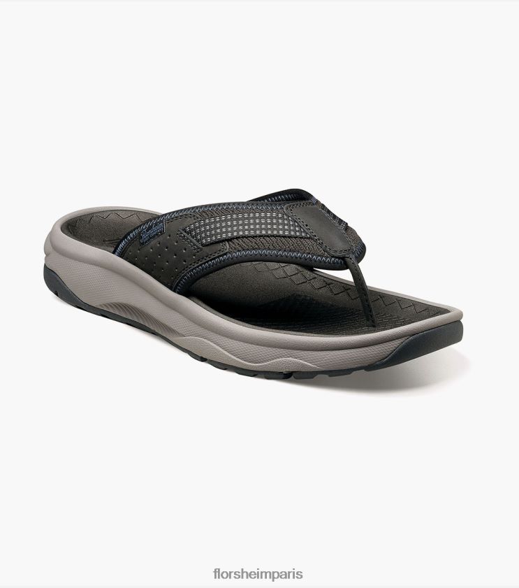 sandale à lanières bande de roulement lite 2 Florsheim Hommes TBZJJL372 chaussure noir