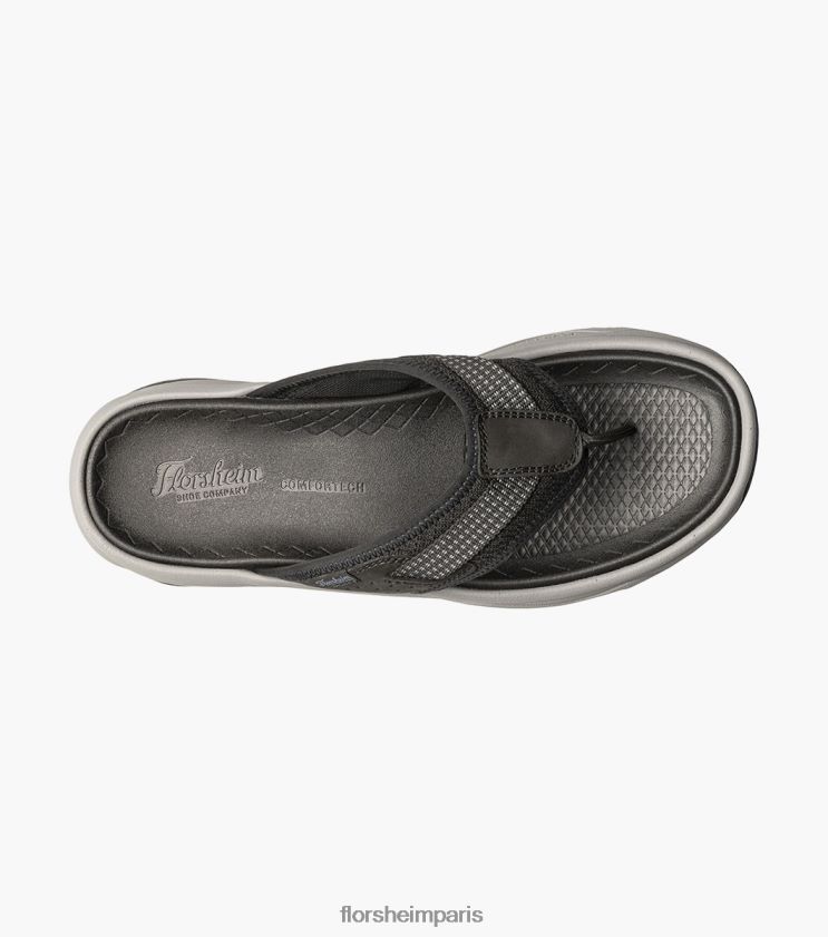 sandale à lanières bande de roulement lite 2 Florsheim Hommes TBZJJL372 chaussure noir