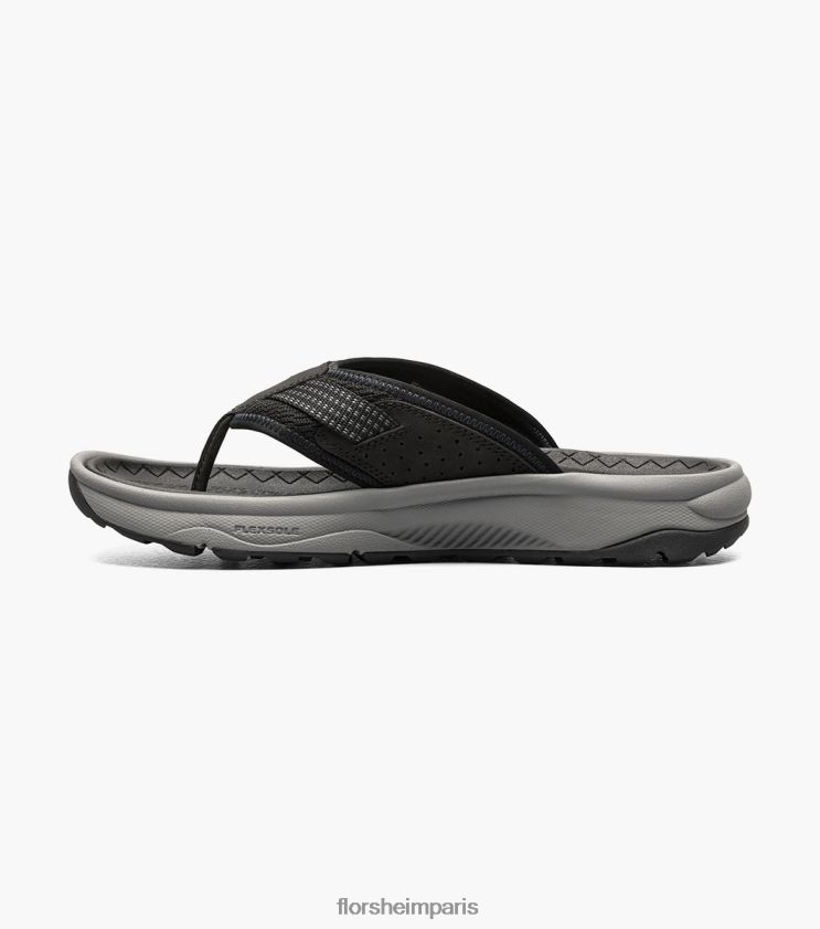 sandale à lanières bande de roulement lite 2 Florsheim Hommes TBZJJL372 chaussure noir