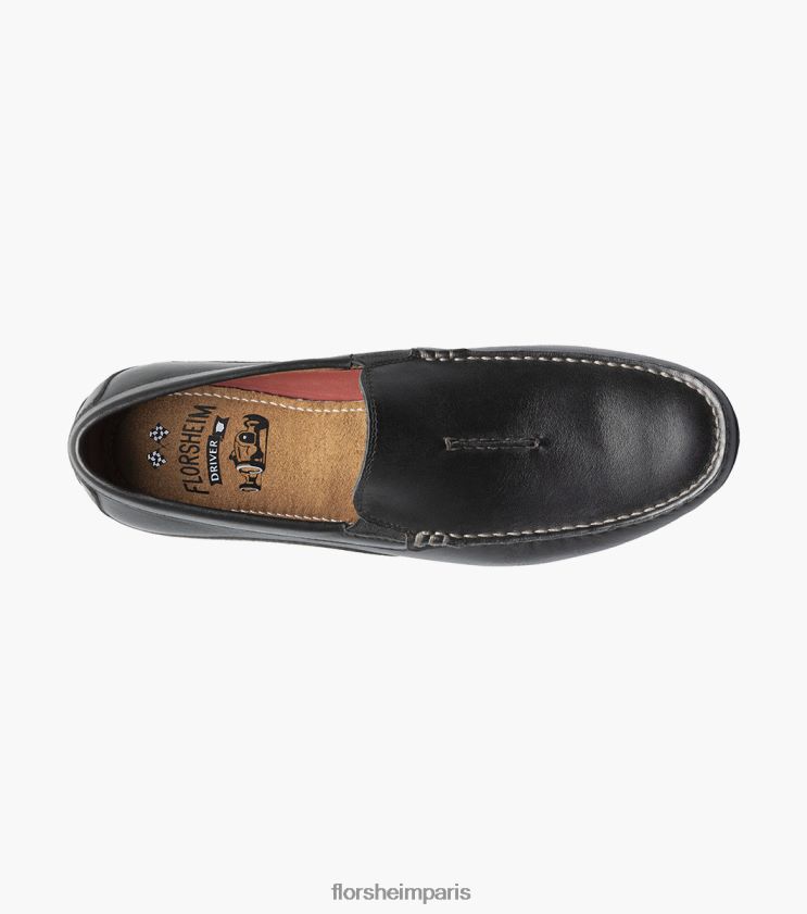 mocassin vénitien à bout moc papillon Florsheim Hommes TBZJJL105 chaussure noir