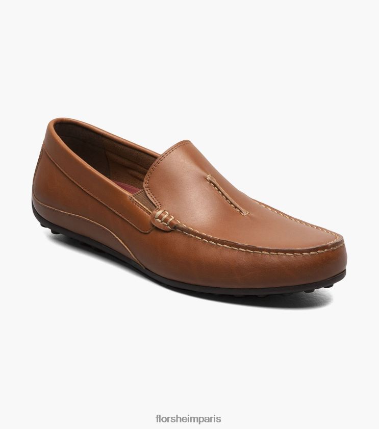 mocassin vénitien à bout moc papillon Florsheim Hommes TBZJJL106 chaussure bronzage de selle