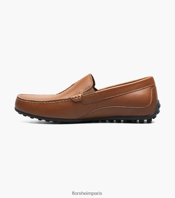 mocassin vénitien à bout moc papillon Florsheim Hommes TBZJJL106 chaussure bronzage de selle