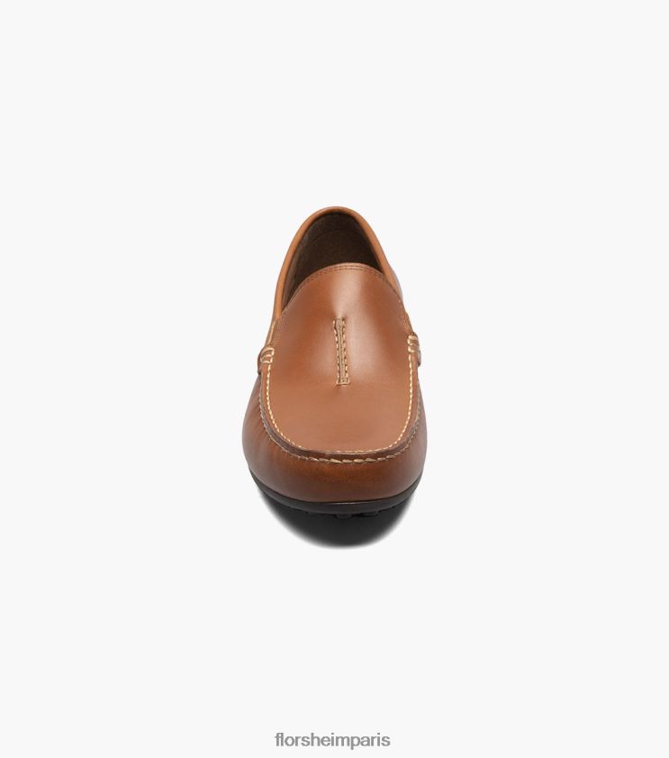 mocassin vénitien à bout moc papillon Florsheim Hommes TBZJJL106 chaussure bronzage de selle