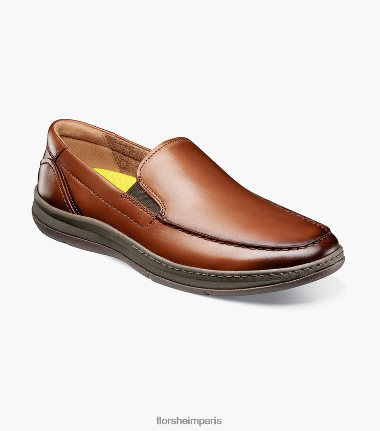 mocassin vénitien central à bout mocassin Florsheim Hommes TBZJJL66 chaussure Cognac