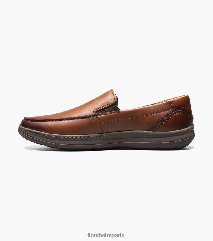 mocassin vénitien central à bout mocassin Florsheim Hommes TBZJJL66 chaussure Cognac