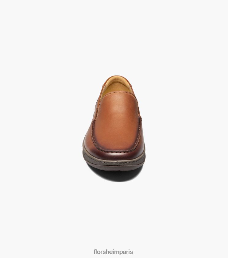 mocassin vénitien central à bout mocassin Florsheim Hommes TBZJJL66 chaussure Cognac