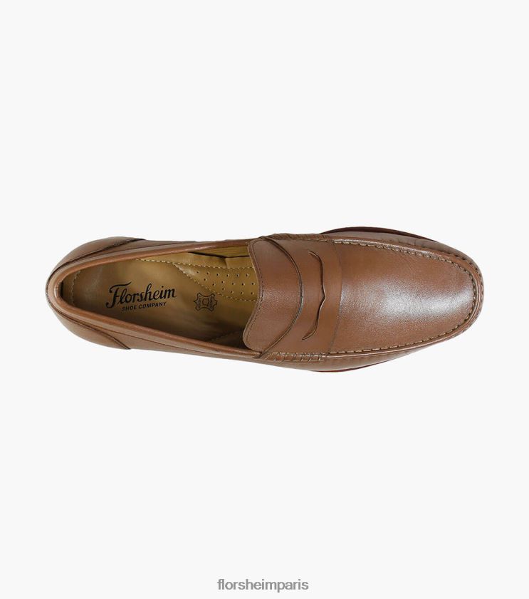 mocassins beaufort à bout mocassin Florsheim Hommes TBZJJL263 chaussure Cognac