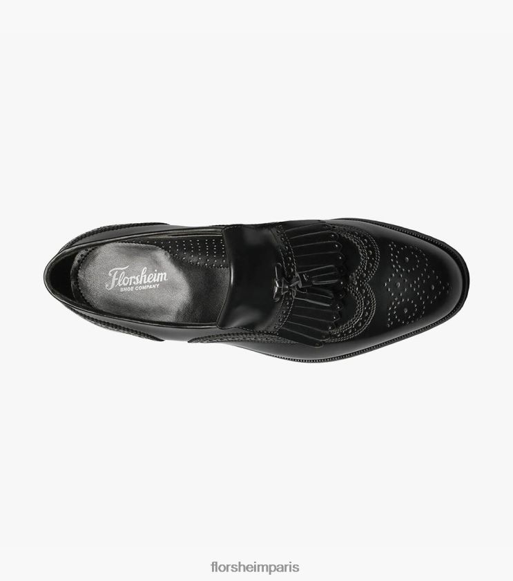 mocassins à bout golf lexington Florsheim Hommes TBZJJL167 chaussure noir