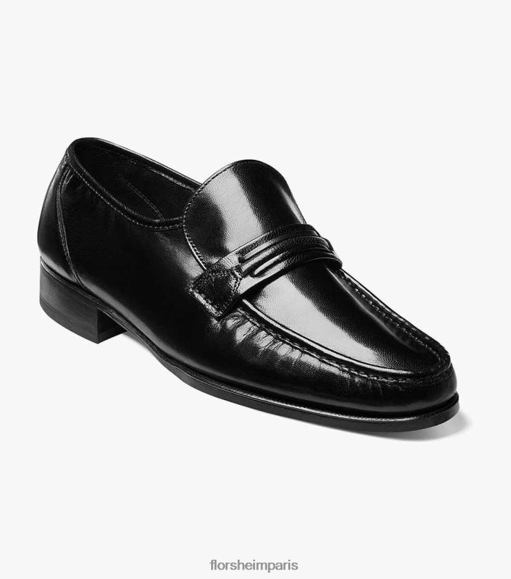mocassins à bride orteil como moc Florsheim Hommes TBZJJL189 chaussure noir