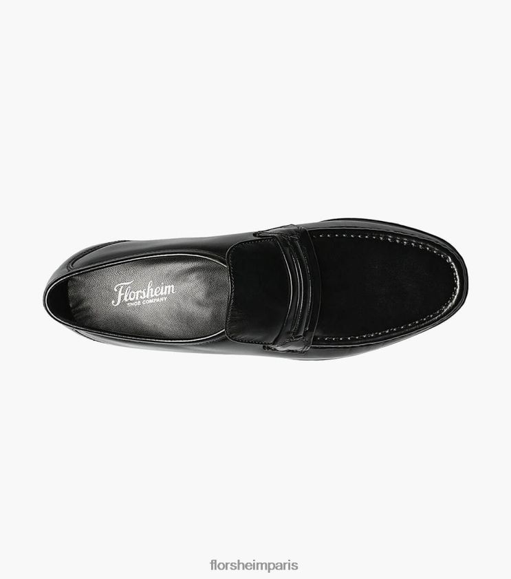 mocassins à bride orteil como moc Florsheim Hommes TBZJJL189 chaussure noir