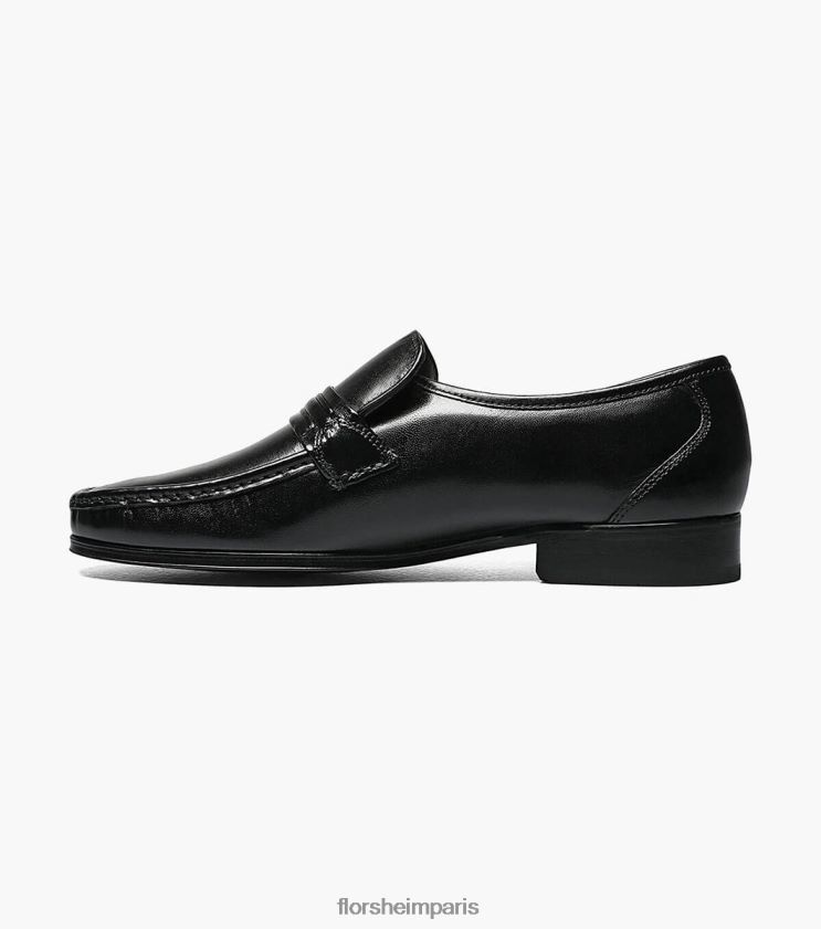 mocassins à bride orteil como moc Florsheim Hommes TBZJJL189 chaussure noir