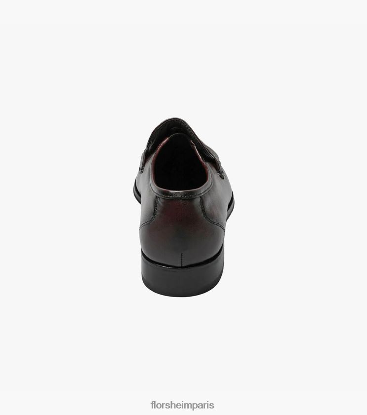 mocassins à bride orteil como moc Florsheim Hommes TBZJJL190 chaussure cerise noire