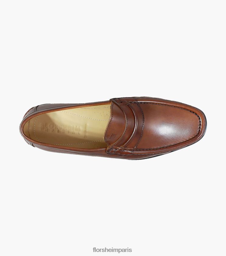 mocassins à bride orteil palace moc Florsheim Hommes TBZJJL274 chaussure bronzer
