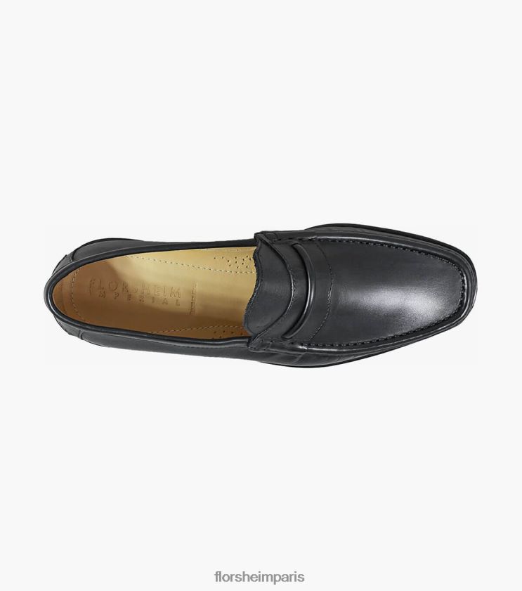 mocassins à bride orteil palace moc Florsheim Hommes TBZJJL275 chaussure noir