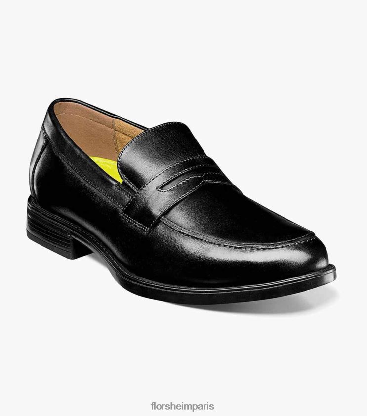 mocassins midtown à bout mocassin Florsheim Hommes TBZJJL202 chaussure noir