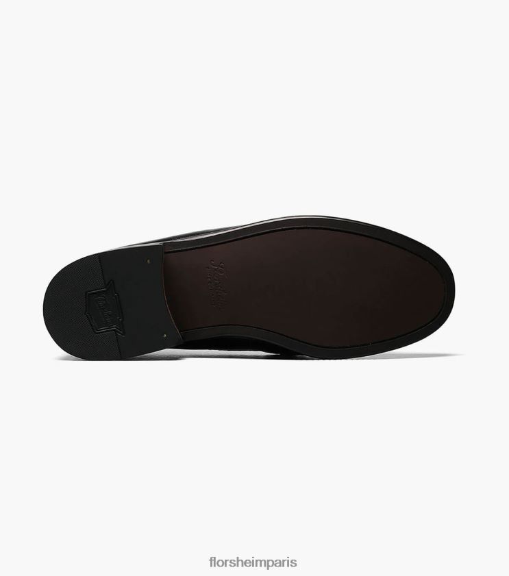 mocassins à pampilles et bout mocassin pisa Florsheim Hommes TBZJJL254 chaussure noir