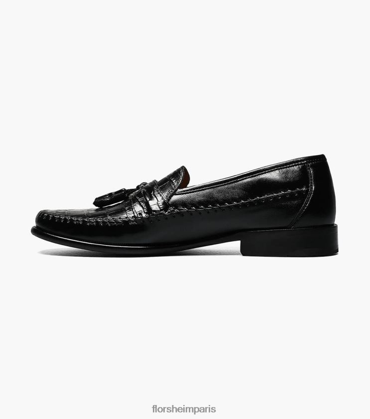 mocassins à pampilles et bout mocassin pisa Florsheim Hommes TBZJJL254 chaussure noir